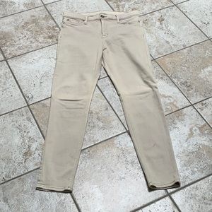 Hudson skinny denim khaki colored/light tan super stretchy